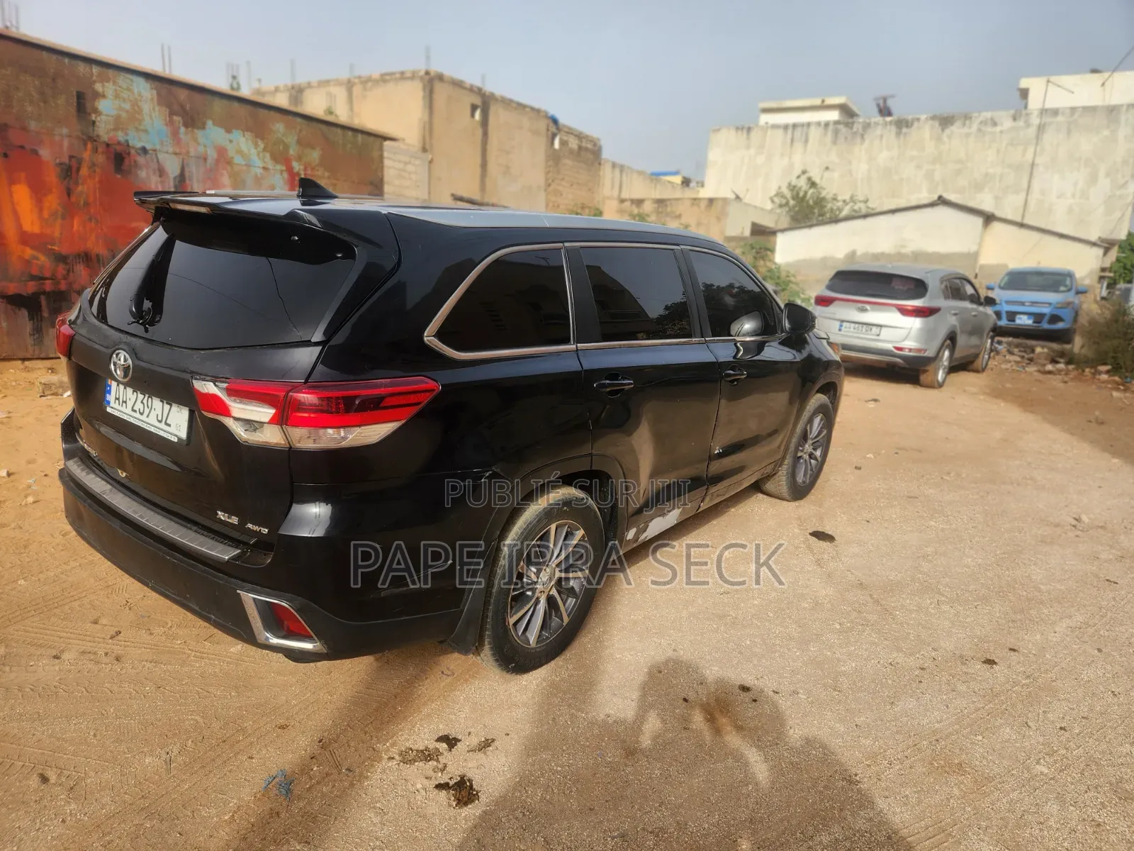 Toyota Highlander XLE 4x4 V6 (3.5L 6cyl 8A) 2018 Noir