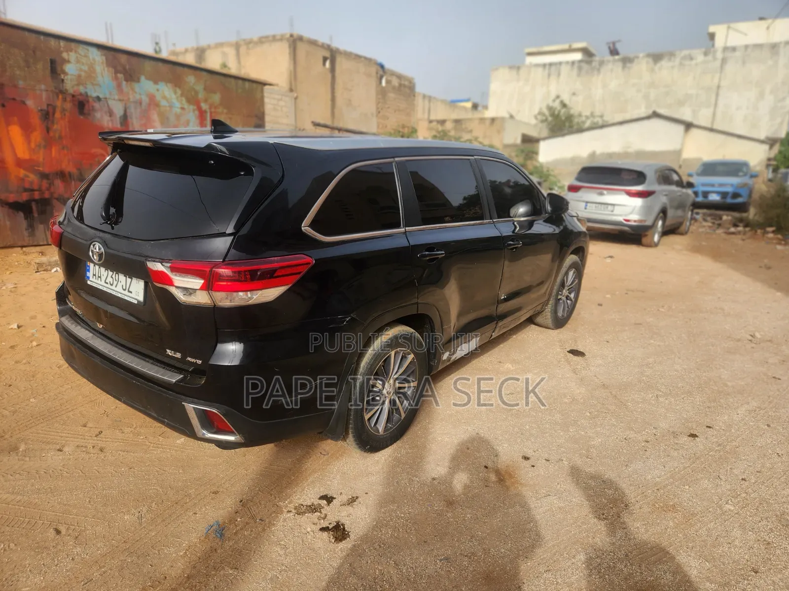 Toyota Highlander XLE 4x4 V6 (3.5L 6cyl 8A) 2018 Noir