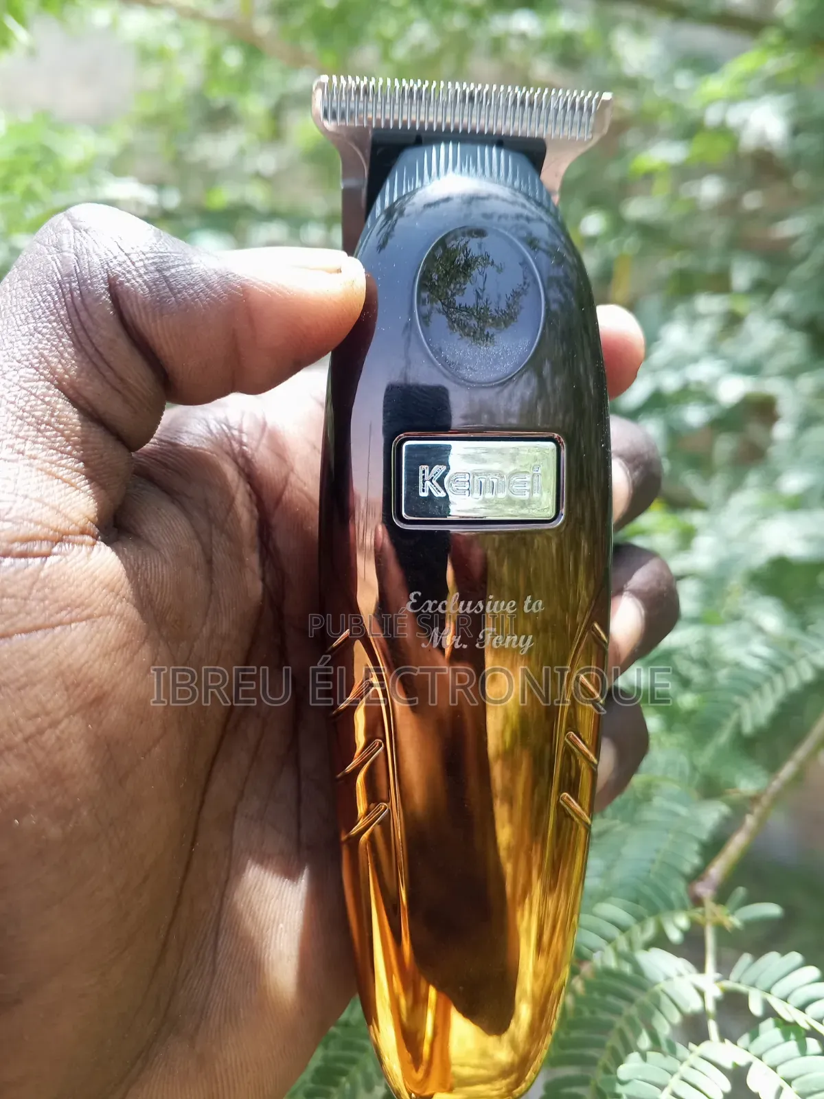 Tondeuse Kemei Km-1742 Polyvalente Rase-Tout! Professionnelle