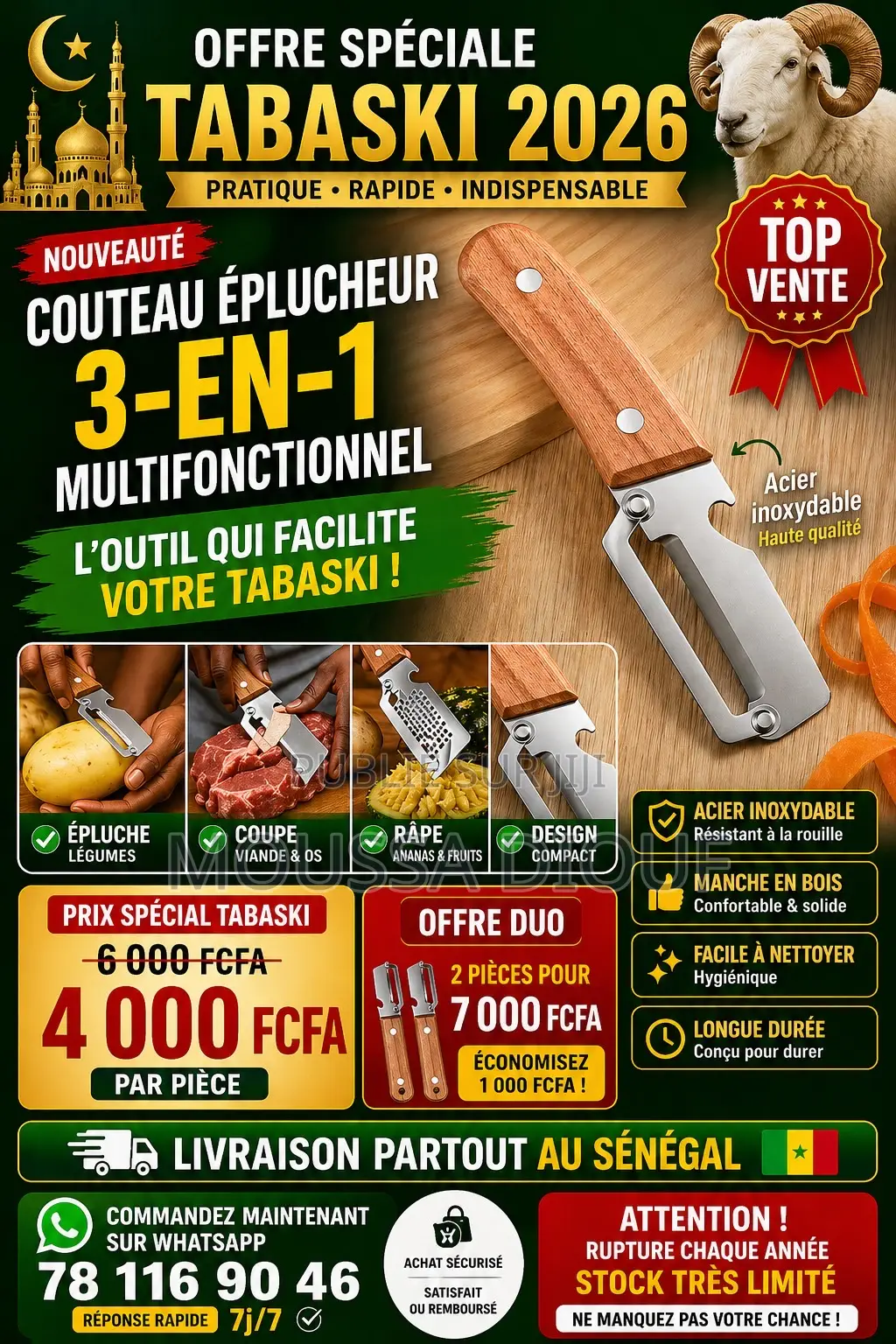 Couteau Éplucheur