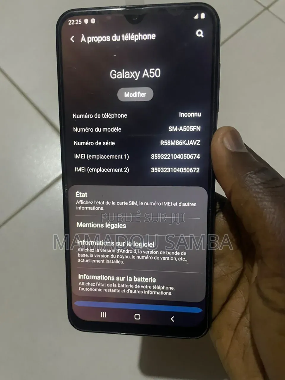 Samsung Galaxy A50 128 GB Bleu