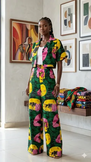 Ensemble Croptop en Tissu Crêpe Pour Jeunes Filles Et Femmes