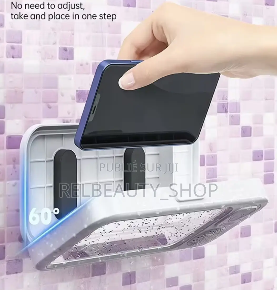 Support De Téléphone Avec Haut Parleur Pour La Douche