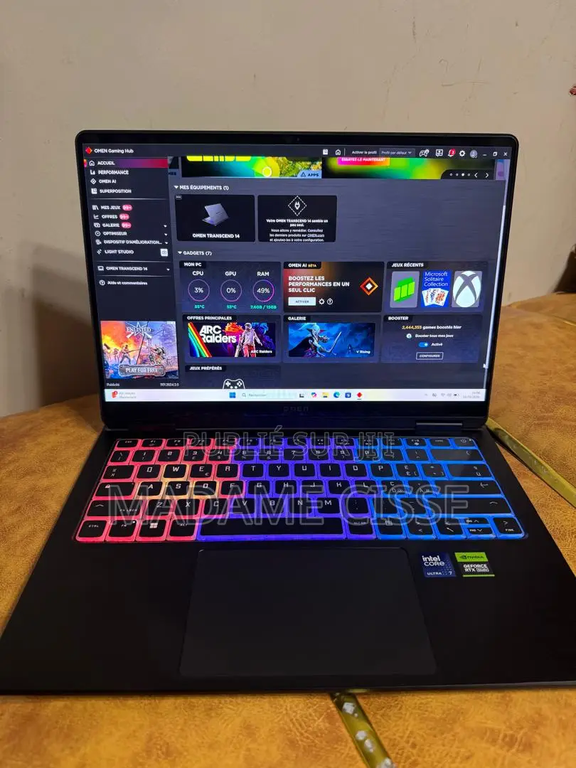 Nouveau HP Omen Transcend 14-fb0023dx 16GB Intel Core Ultra 7 SSD 512GB