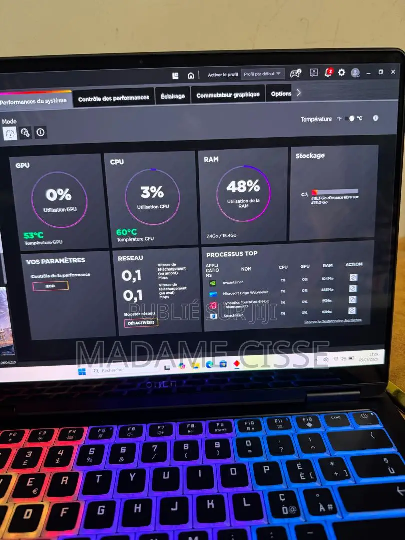 Nouveau HP Omen Transcend 14-fb0023dx 16GB Intel Core Ultra 7 SSD 512GB