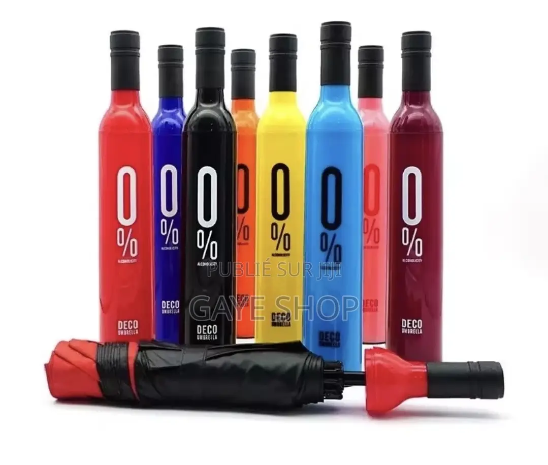 Parapluie Pliable Design Bouteille