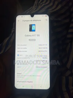 Samsung Galaxy A17 5G 128 GB Noir