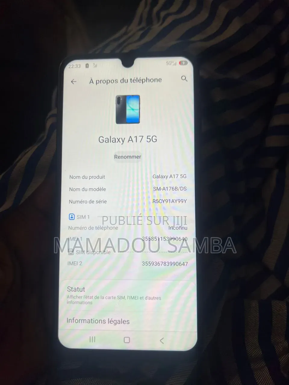 Samsung Galaxy A17 5G 128 GB Noir