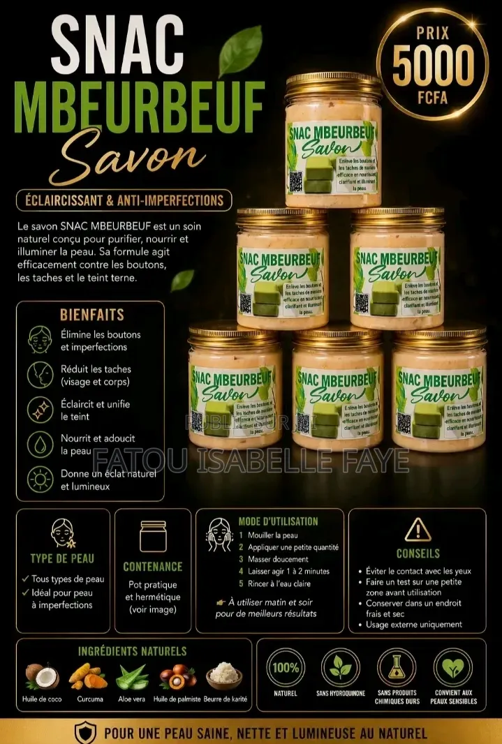 Snac Savon Mbeurbeuf en Pot