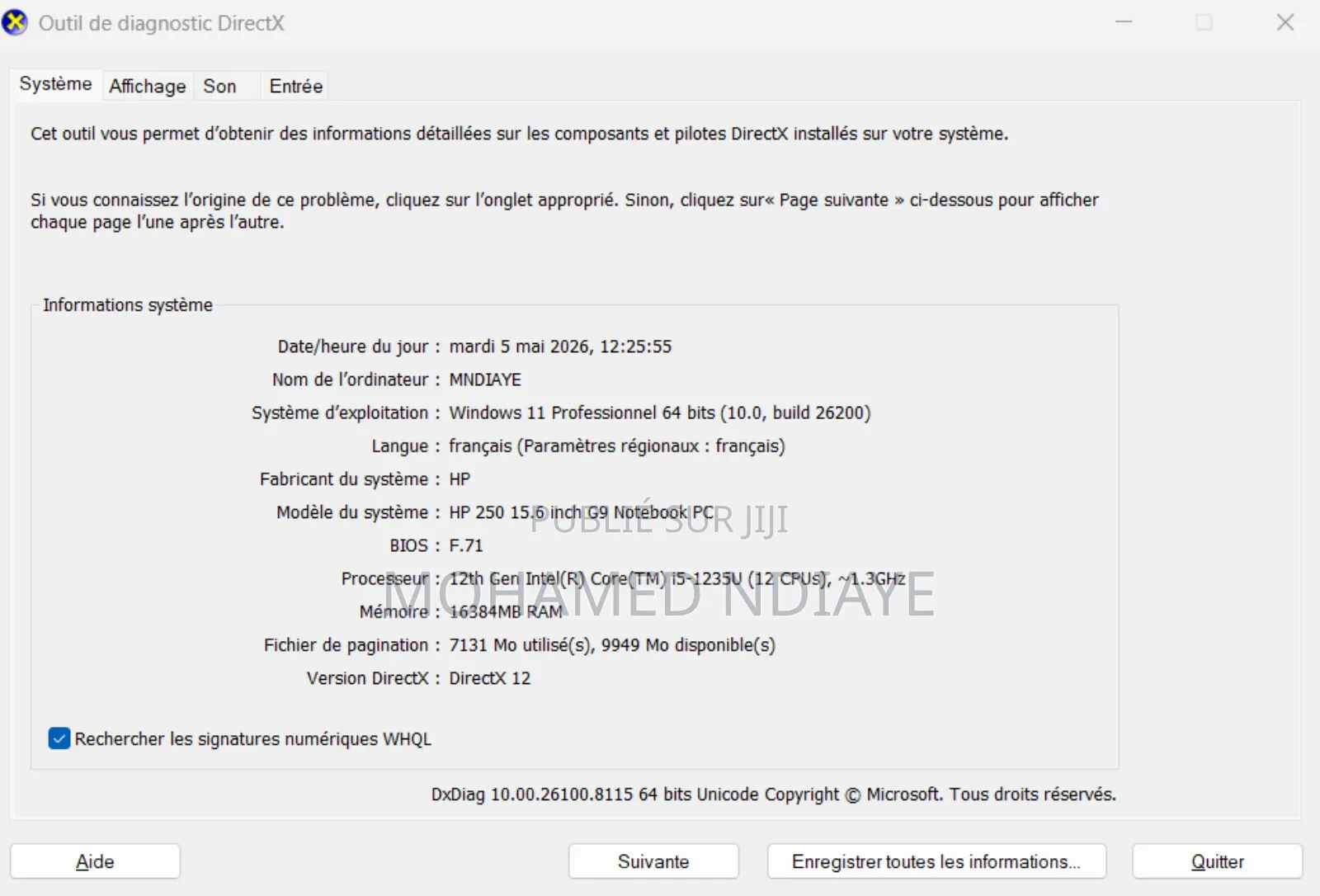 Ordinateur portable HP Stream Notebook 16GB Intel Core i5 HDD 500GB