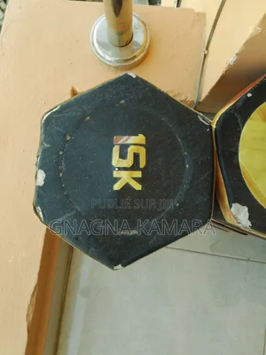 Paire d'Haltères Hexagonaux 30 Kg (2 X 15 Kg)