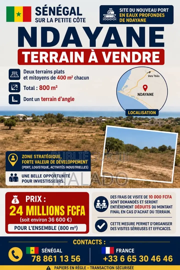 Terrain Zone Du Port De Ndayane