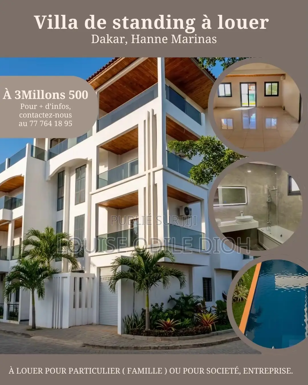 Dakar, Hanne Marinas : Villa De Standing À Louer