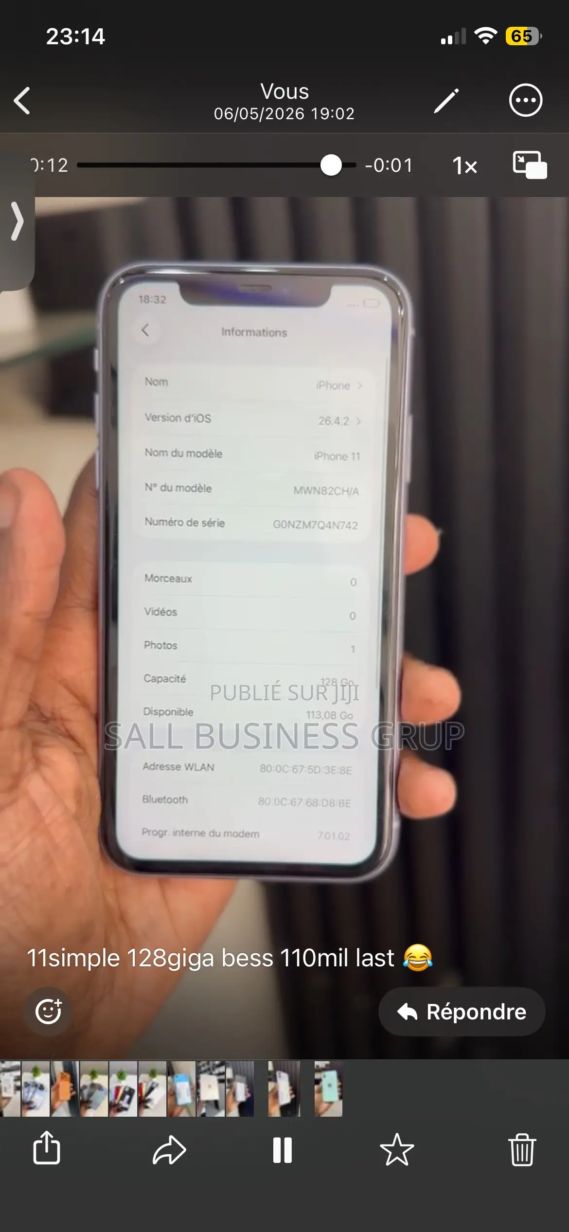 Apple iPhone 11 256 GB Violet