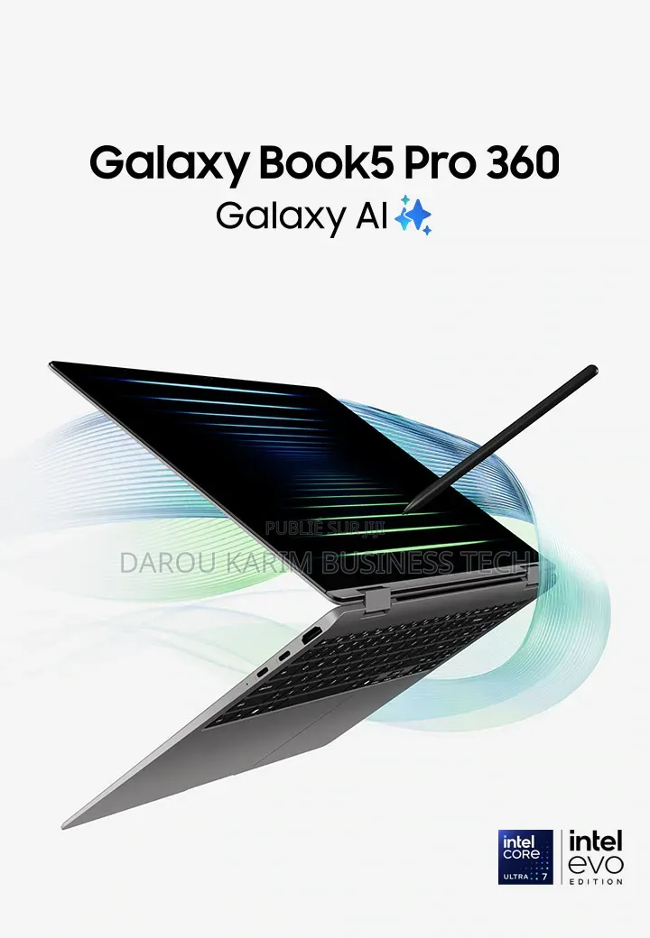 Nouveau Samsung Galaxy Book5 Pro 16GB Intel Core Ultra 7 SSD 512GB