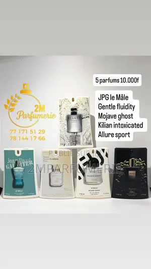 Lot De 5 Parfums À 10.000f