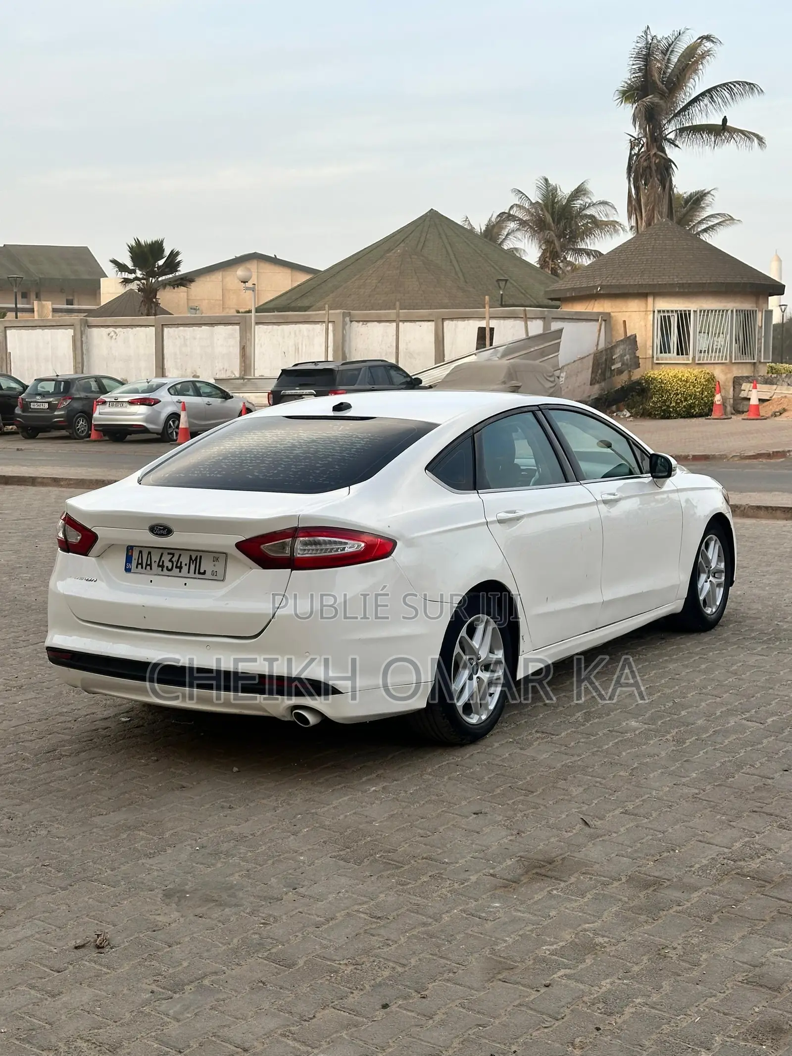 Ford Fusion SE 4dr Sedan AWD w/EcoBoost (2.0L 4cyl Turbo 6M) 2015 Blanc
