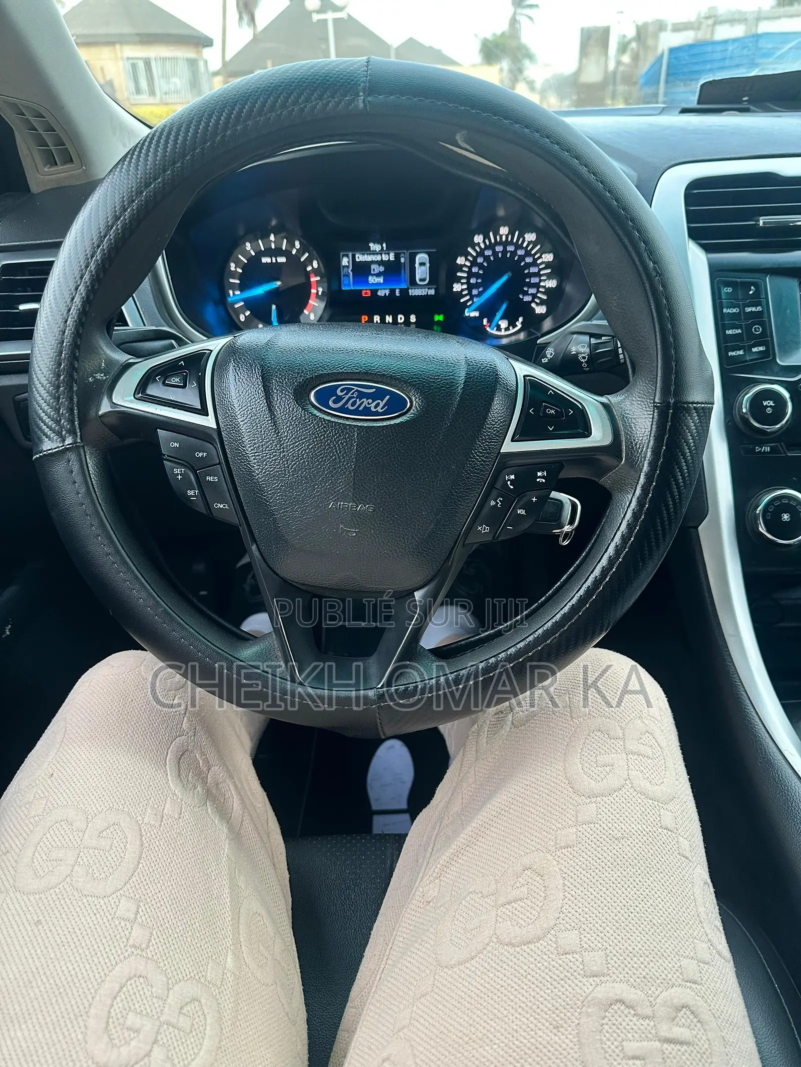 Ford Fusion SE 4dr Sedan AWD w/EcoBoost (2.0L 4cyl Turbo 6M) 2015 Blanc