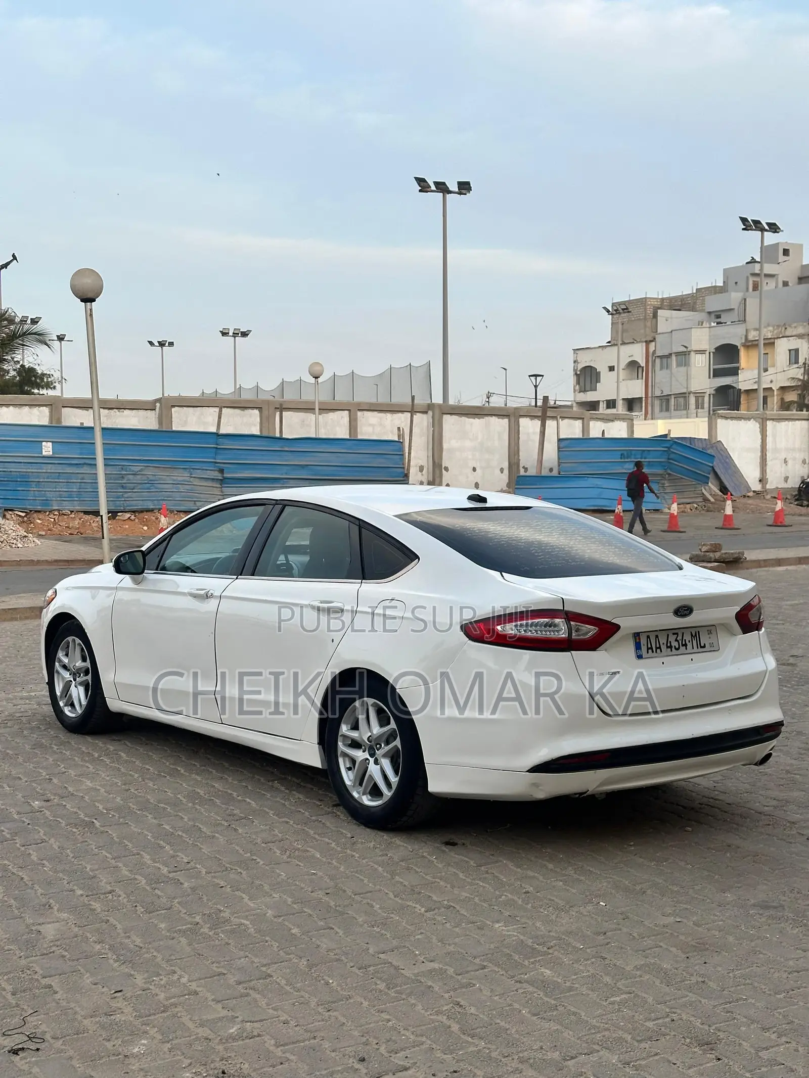 Ford Fusion SE 4dr Sedan AWD w/EcoBoost (2.0L 4cyl Turbo 6M) 2015 Blanc