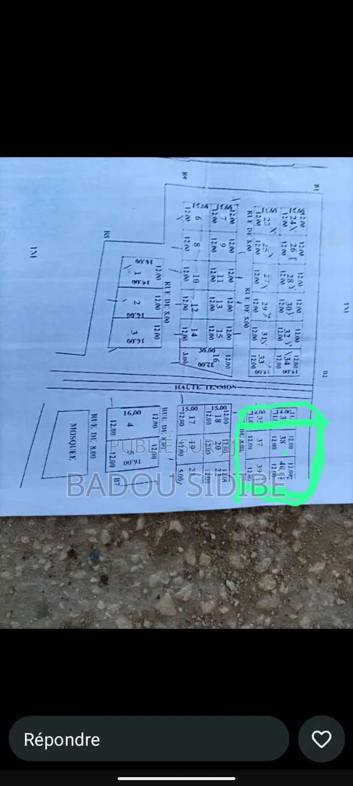Des Parcelles À Usage d'Habitation À Pout