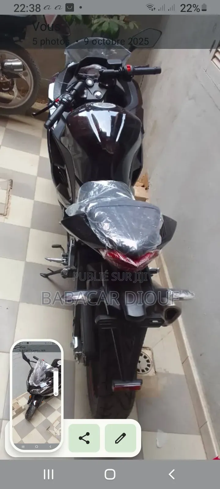 Haojue DR300 2025 Noir