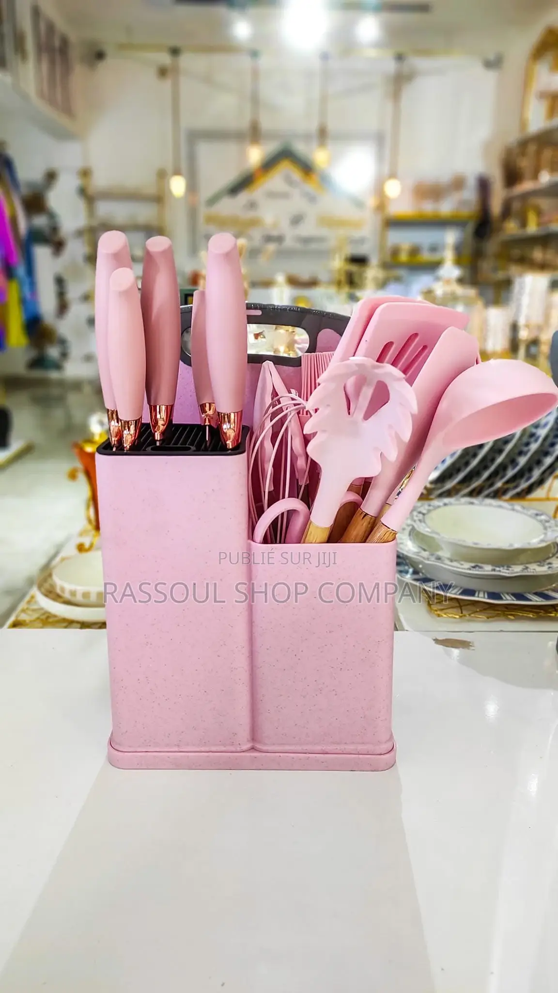 Ensemble Spatule 19 Pièces Avec Planche À Découper en Silicone