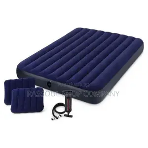Matelas Gonflable 2 Places Avec 2 Oreillers Et Pompe