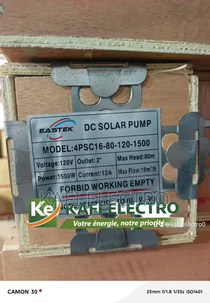 Pompe Immergée Solaire