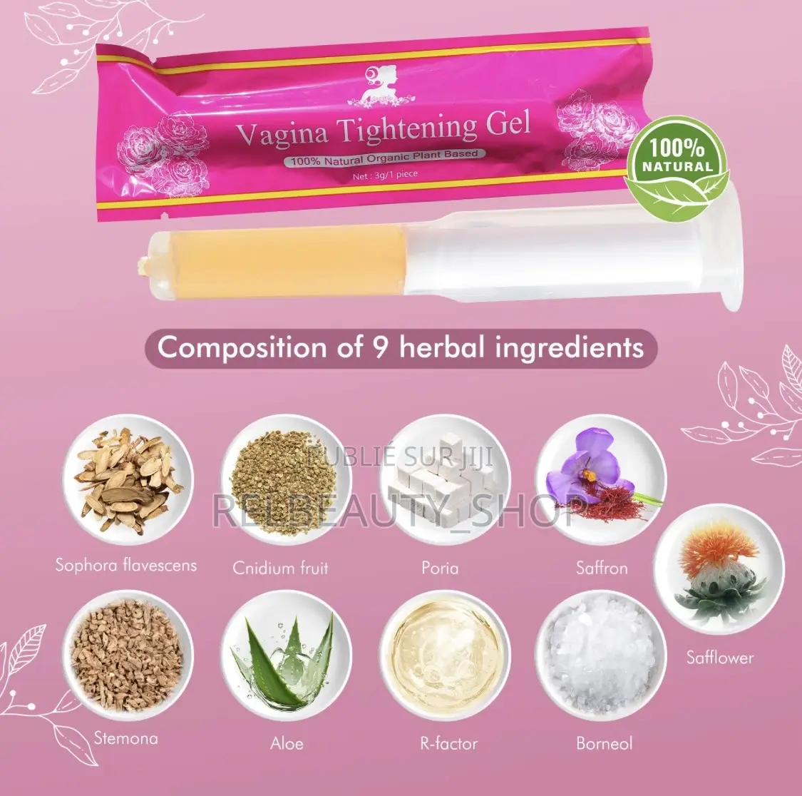 Gel Resserrement Vaginal À Base De Plantes Naturelles en Promo