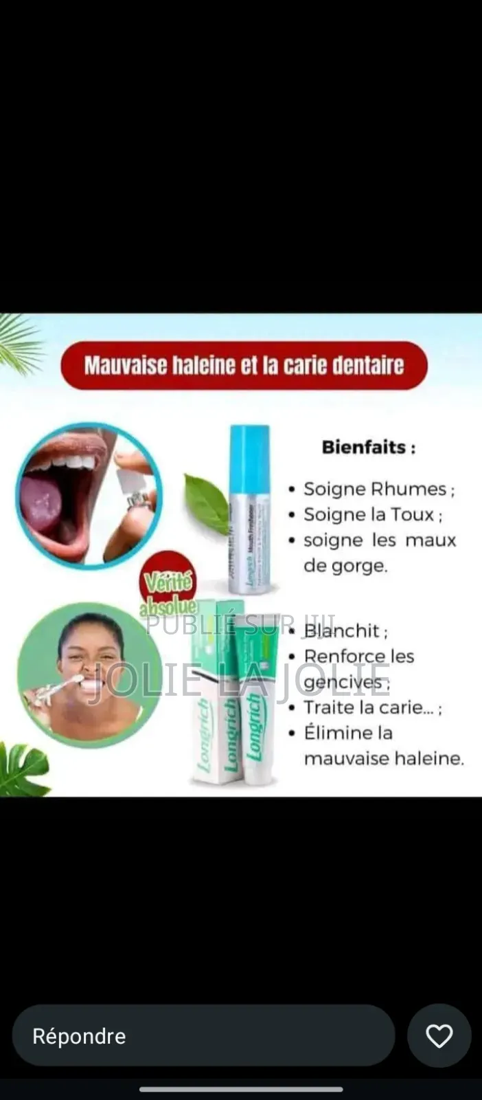 Pâte Dentifrice