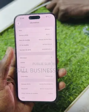 Apple iPhone 16 Pro Max 256 GB Noir