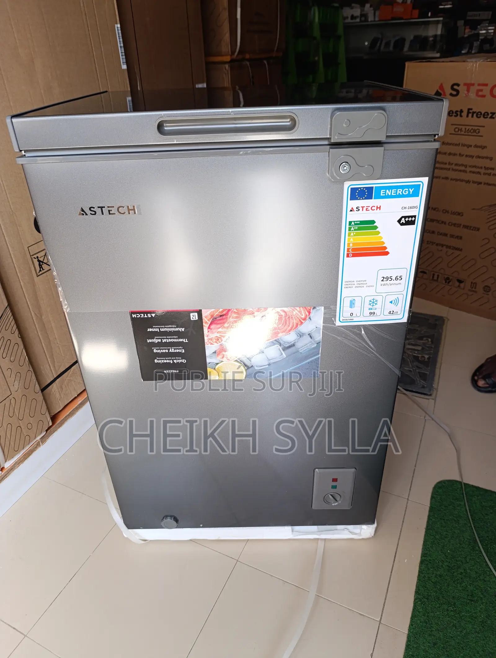 Congélateur Astech 195l Avec Vitrine A+ 