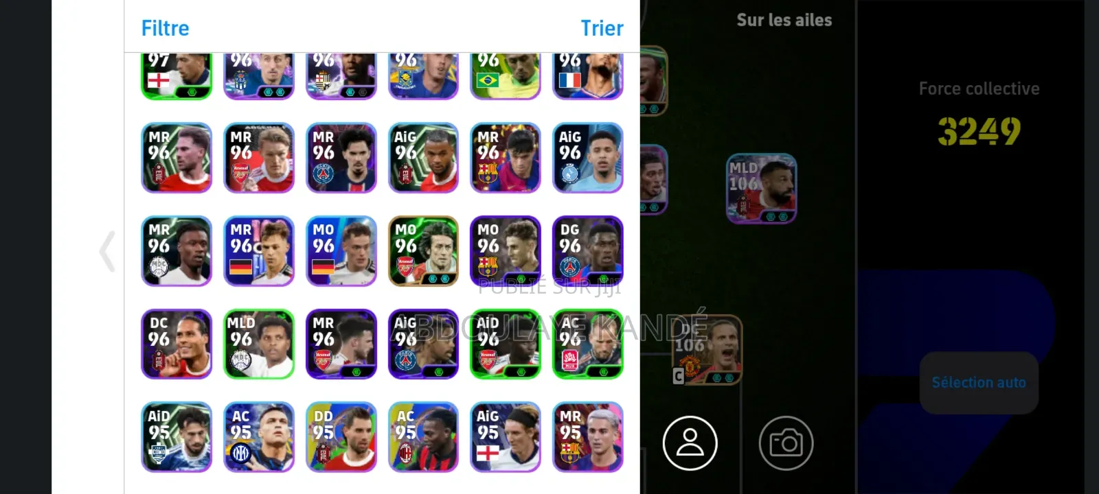 Titre : Compte Efootball Élite - Force 3250 - N Vente