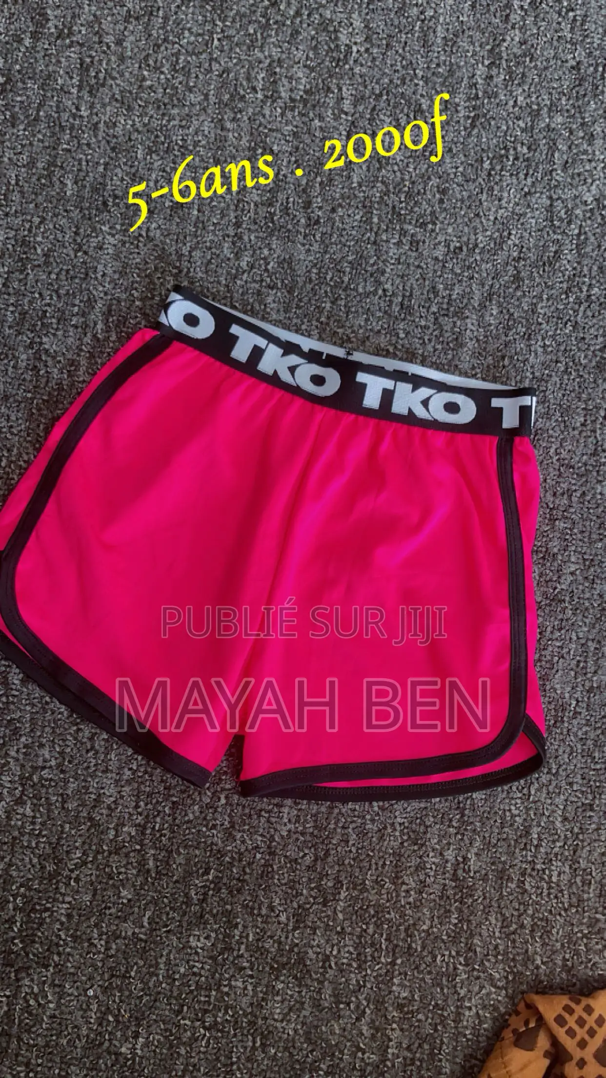 Short Enfant 5ans