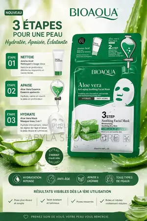 Masque 3 en 1 Pour Visage Et Nez 