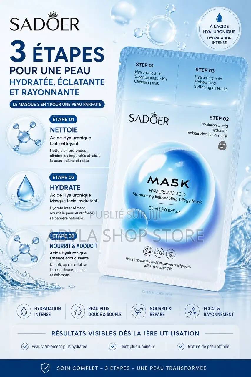 Masque 3 en 1 Pour Visage Et Nez 