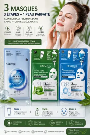 Masque 3 en 1 Pour Visage Et Nez 