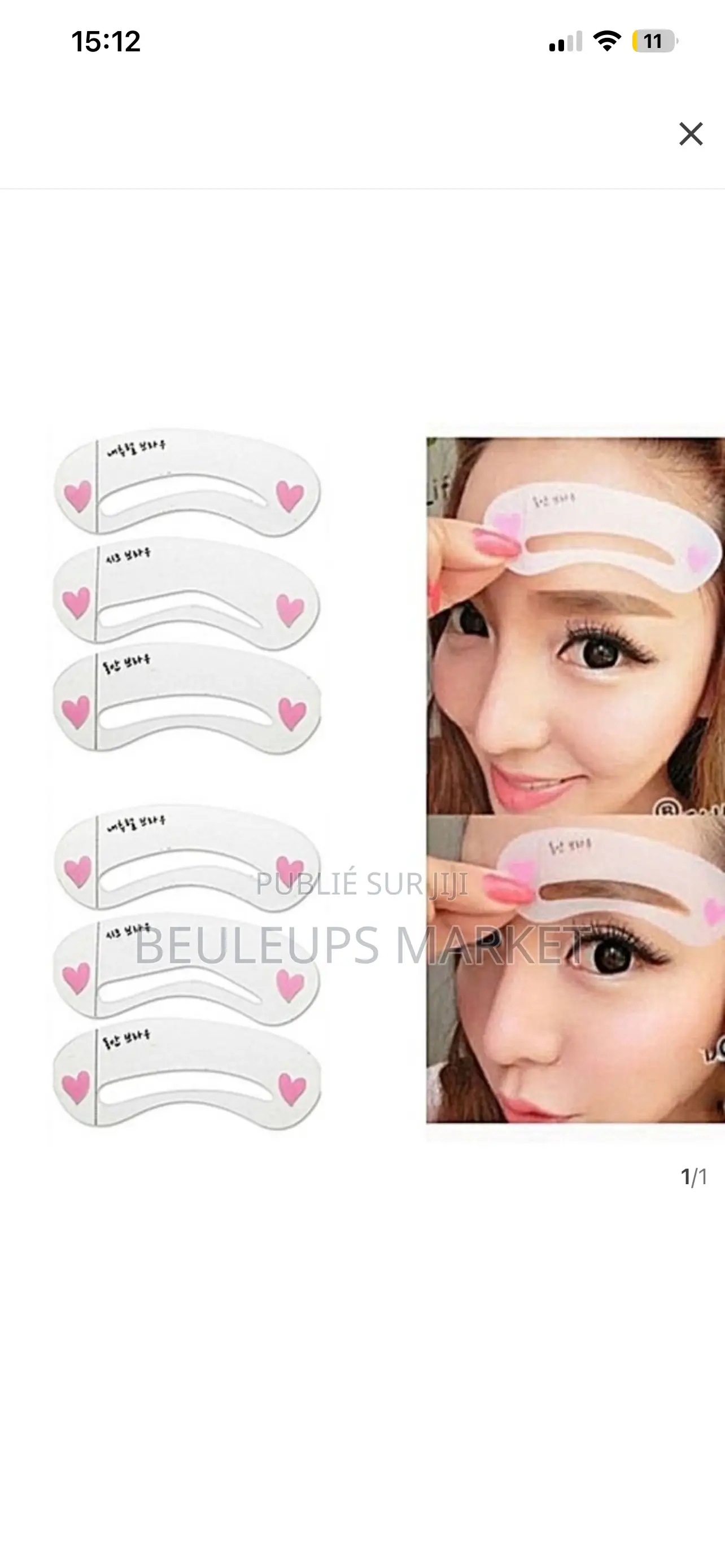 6 Pochoir À Sourcils+ Crayon Offert
