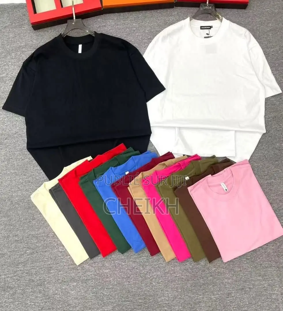 T-Shirt À Couleur Unique