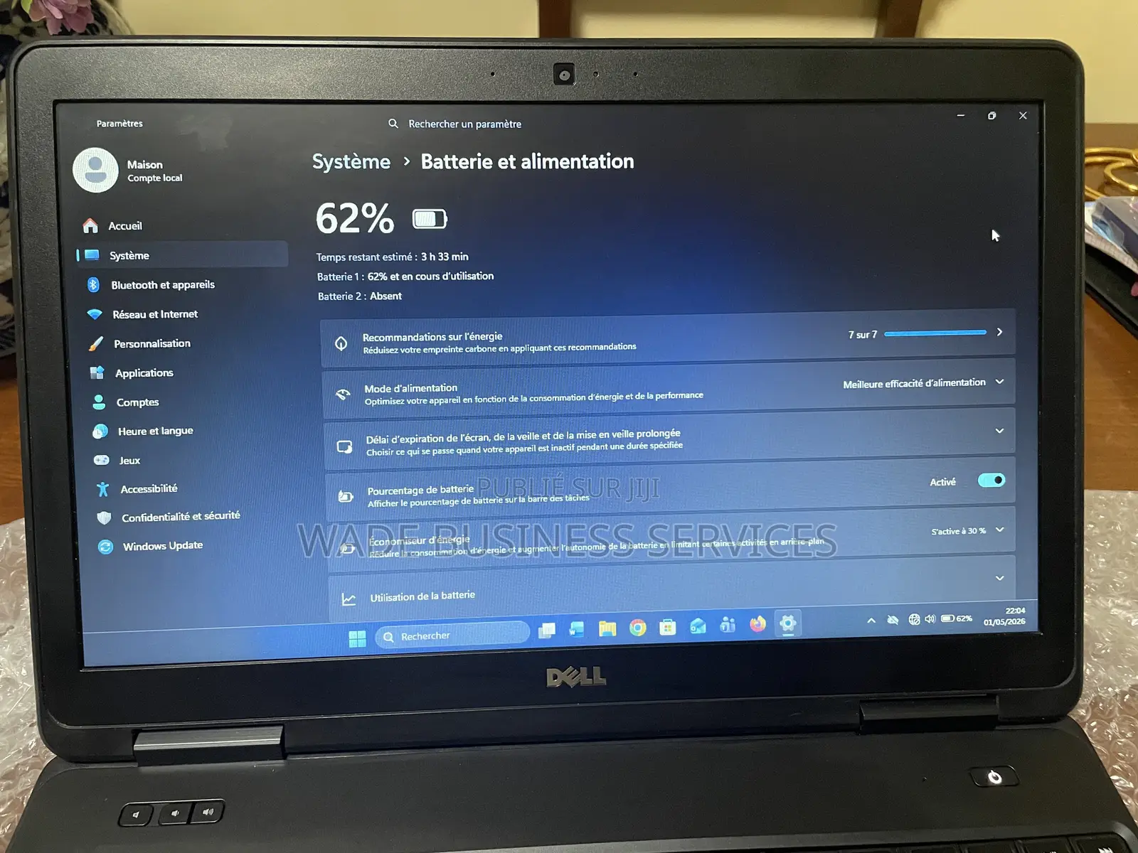 Nouveau Dell Latitude 5540 8GB Intel Core i5 SSD 256GB