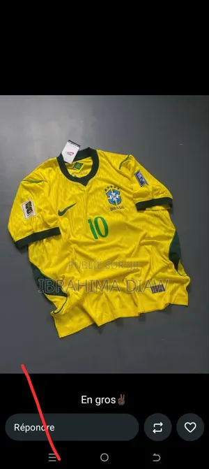 Maillot Brésil Version CDM 2026