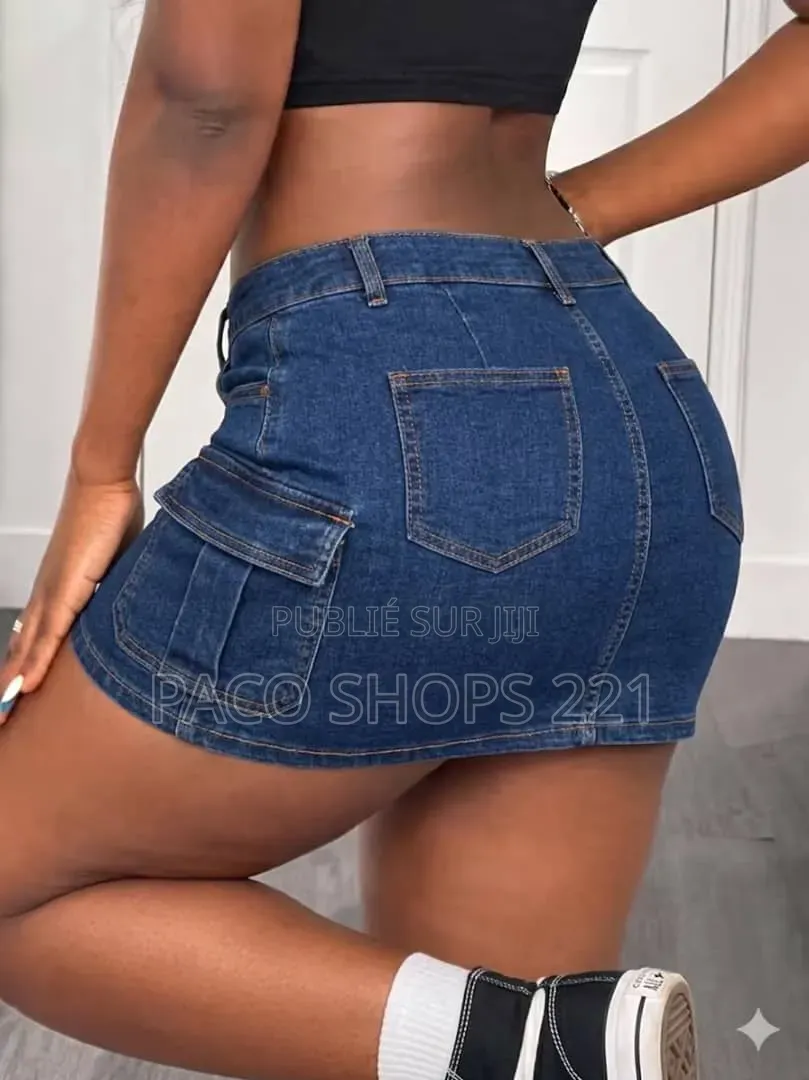 Jupe Cargo Denim Chic Tailles 27.28.29.30.32.34