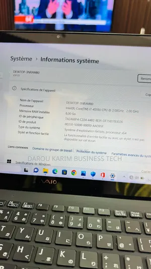 Nouveau Sony VAIO 15E F15218SN 8GB Intel Core i7 SSD 256GB