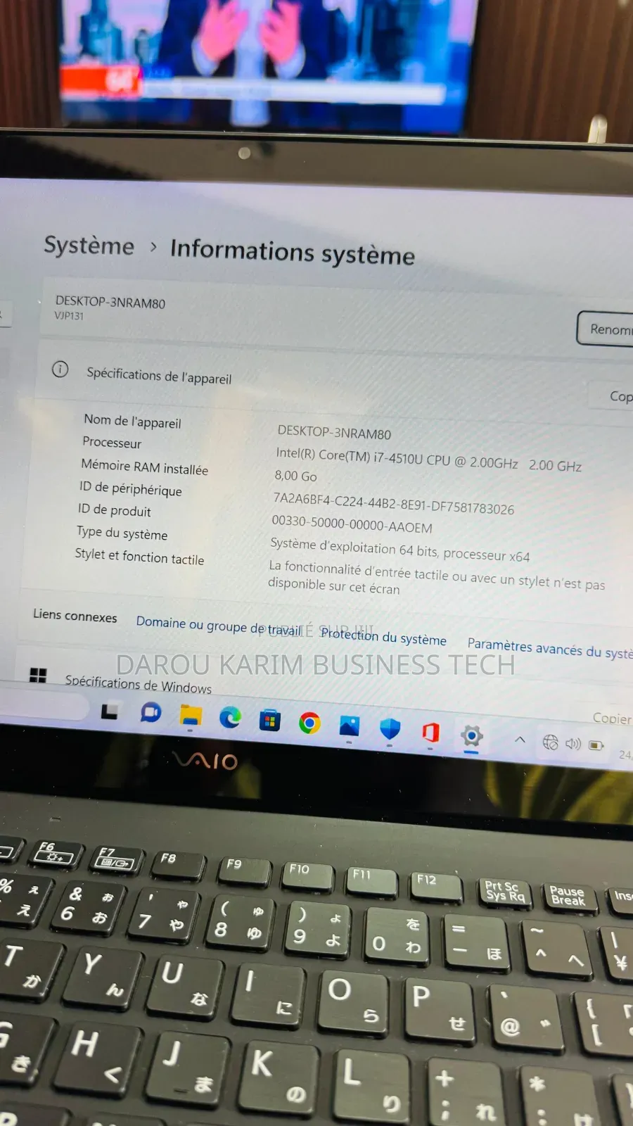 Nouveau Sony VAIO 15E F15218SN 8GB Intel Core i7 SSD 256GB
