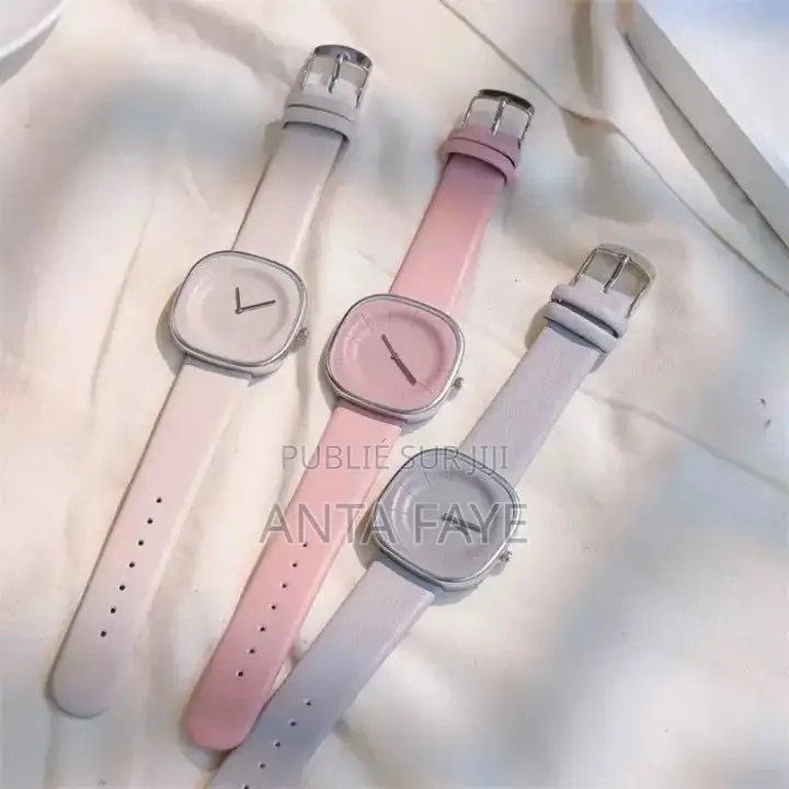 Montre Unisexe Très Classe Couleur : Beige; Gris;Rose;Vert