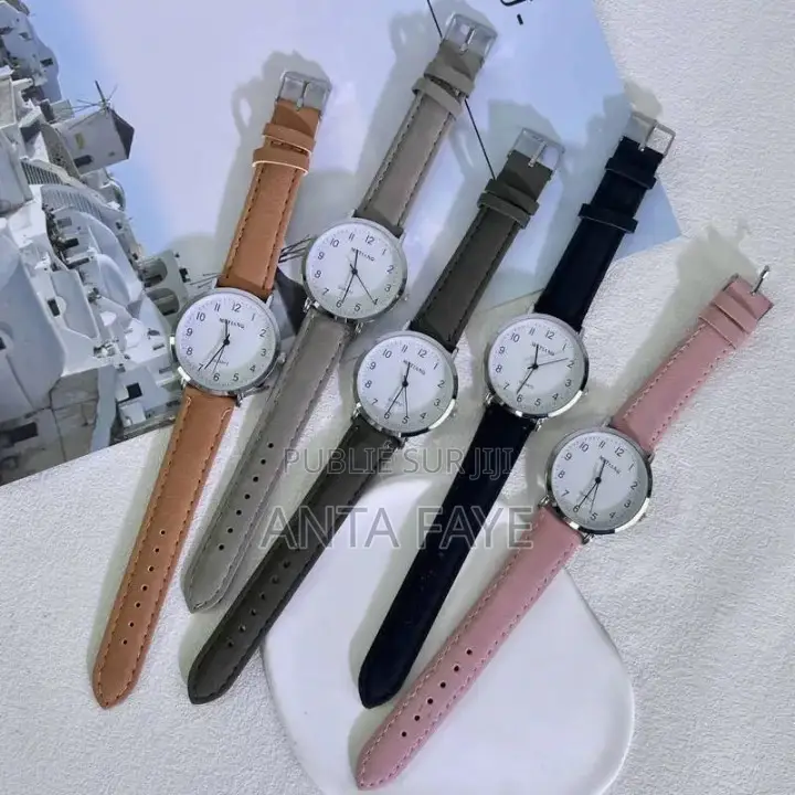 Montre Unisexe Très Classe Couleur : Beige; Gris;Rose;Vert