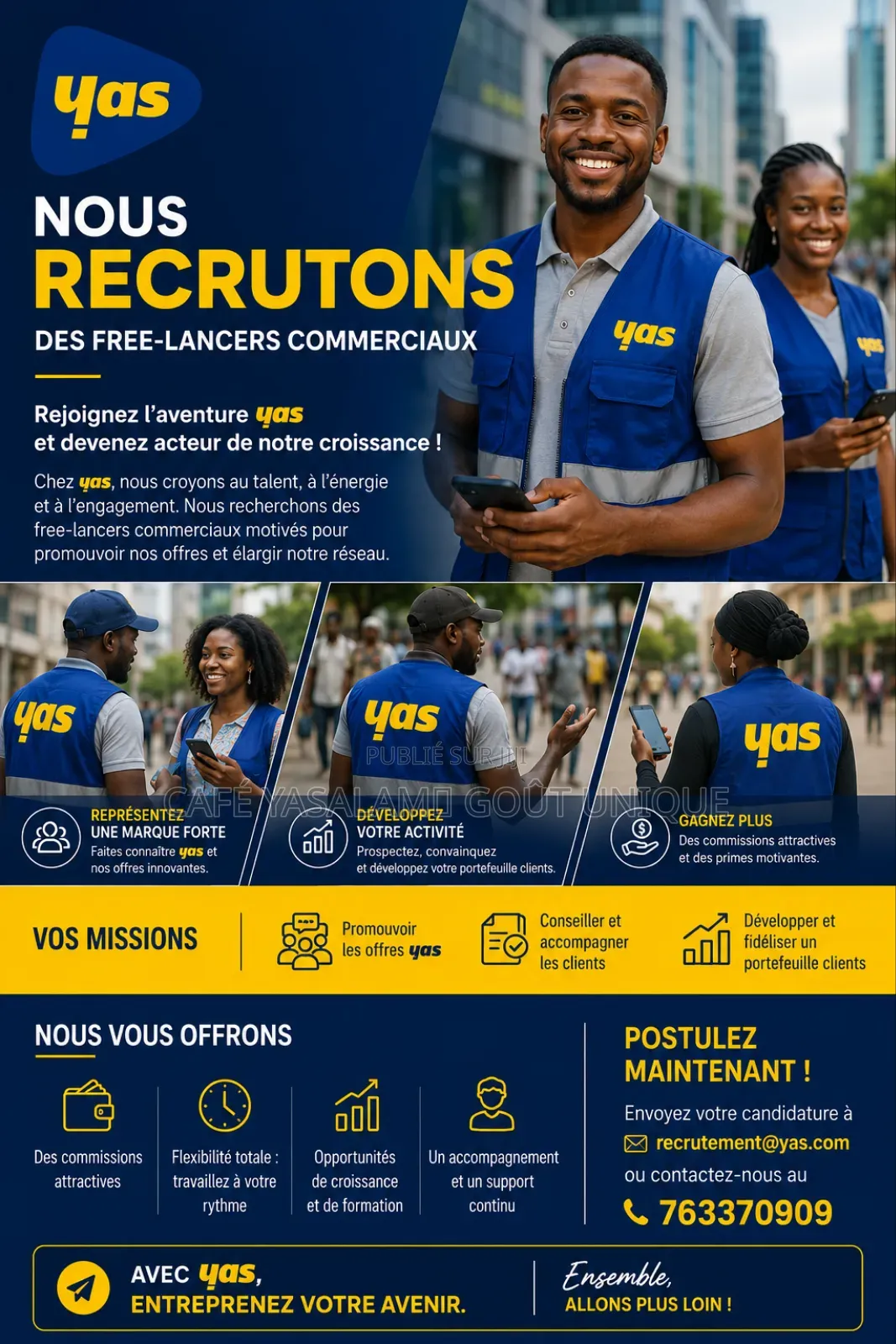 Recrutement De Free-lancers Commerciaux Terrain En Urgence