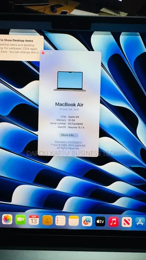 Nouveau Apple MacBook Air 2025 M4 13-inch 16GB Apple M4 SSD 256GB