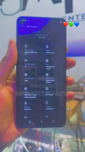 Nouveau Tecno Spark 20 Pro 256 GB Bleu