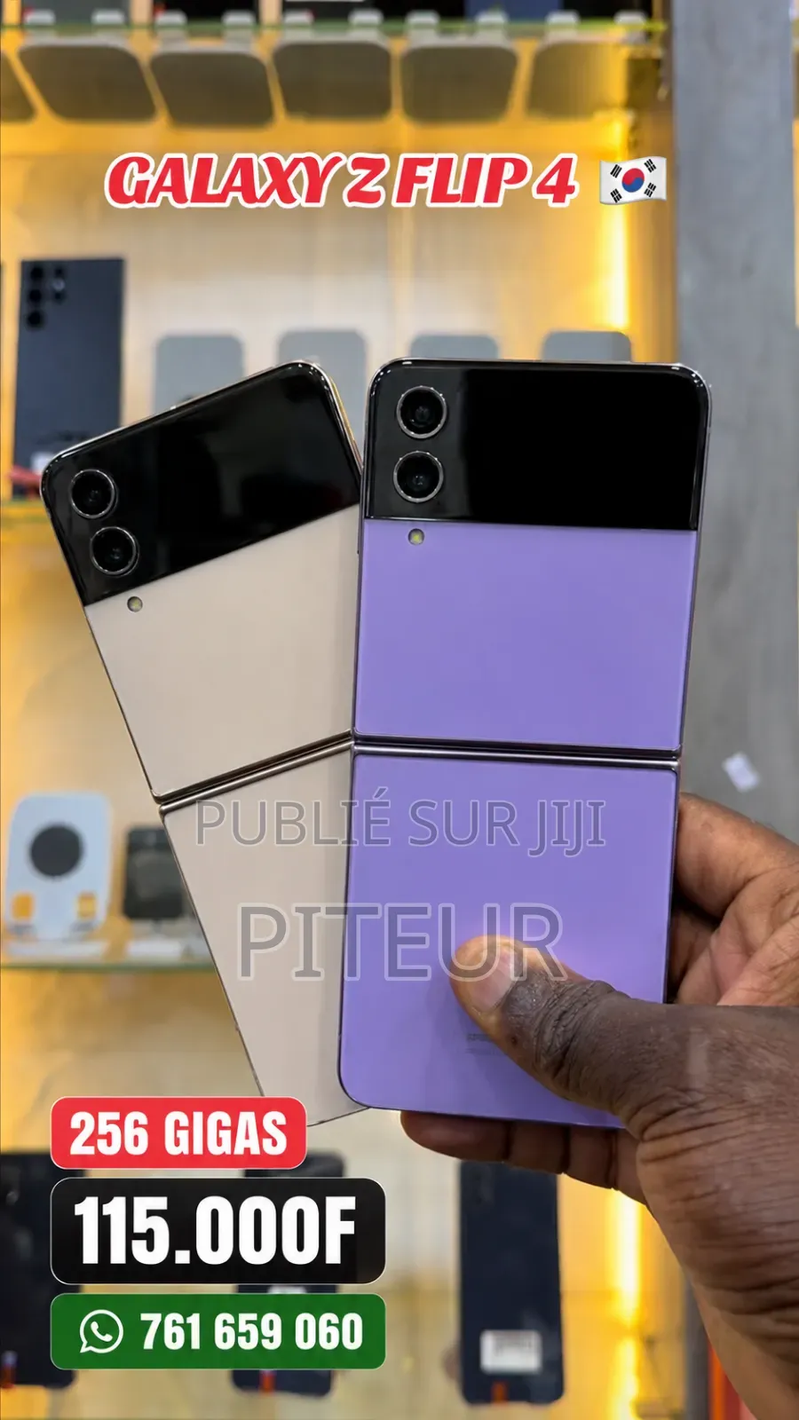 Nouveau Samsung Galaxy Z Flip4 256 GB Bleu